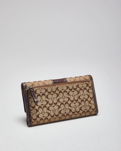 Vintage Coach Monogram Two Piece Wallet Set
