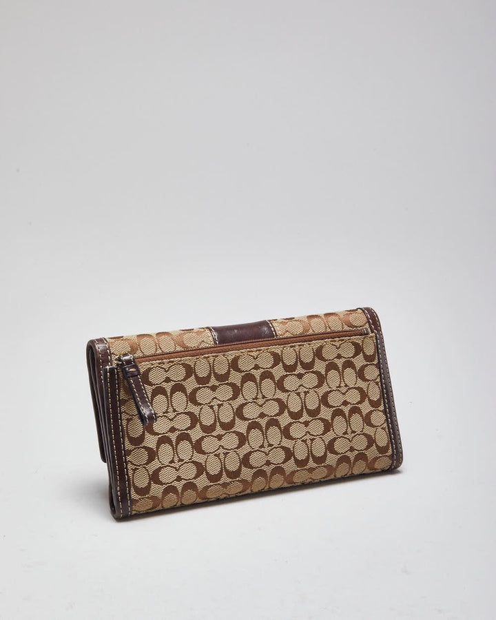 Vintage Coach Monogram Two Piece Wallet Set