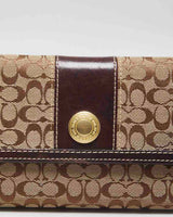 Vintage Coach Monogram Two Piece Wallet Set