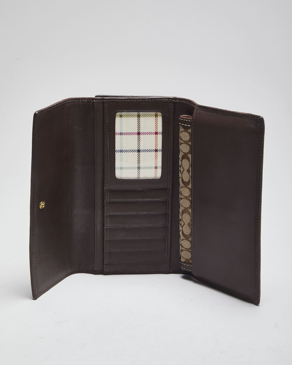 Vintage Coach Monogram Two Piece Wallet Set