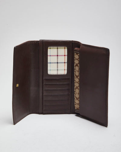 Vintage Coach Monogram Two Piece Wallet Set