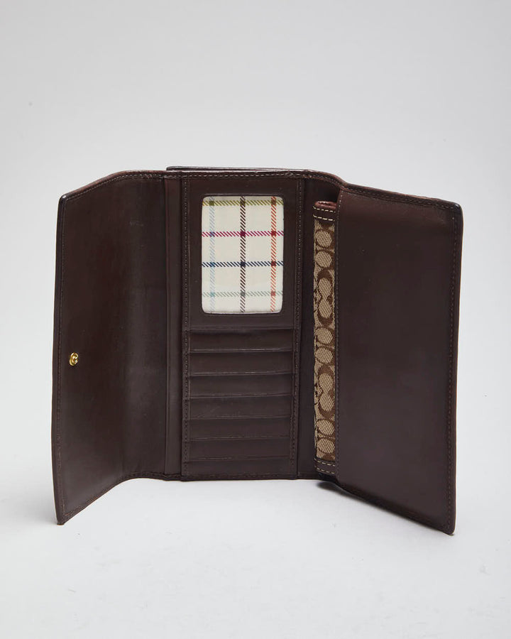 Vintage Coach Monogram Two Piece Wallet Set