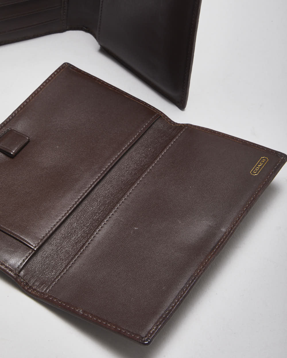 Vintage Coach Monogram Two Piece Wallet Set