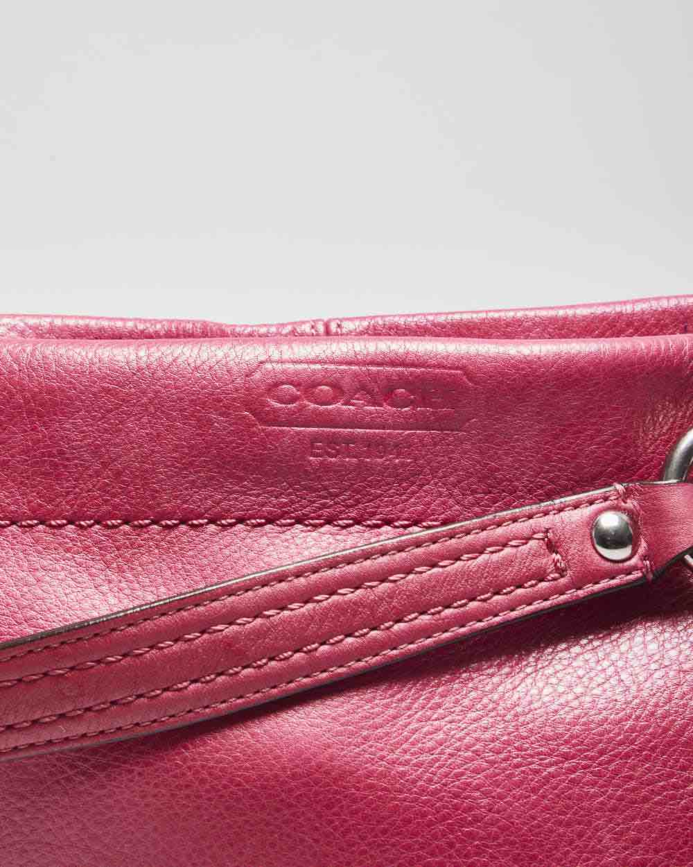 Coach Hot Pink Leather Handbag