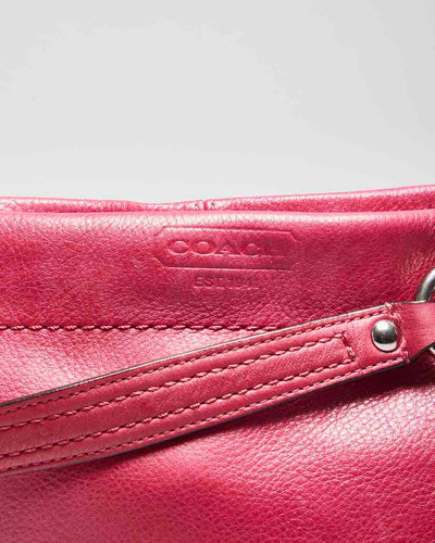 Coach Hot Pink Leather Handbag