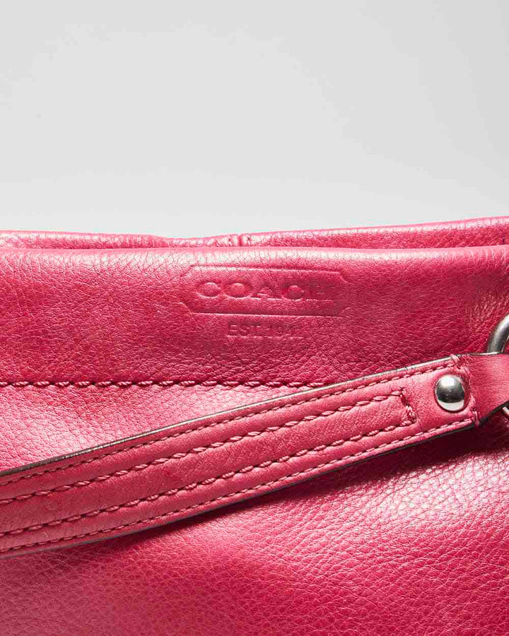Coach Hot Pink Leather Handbag