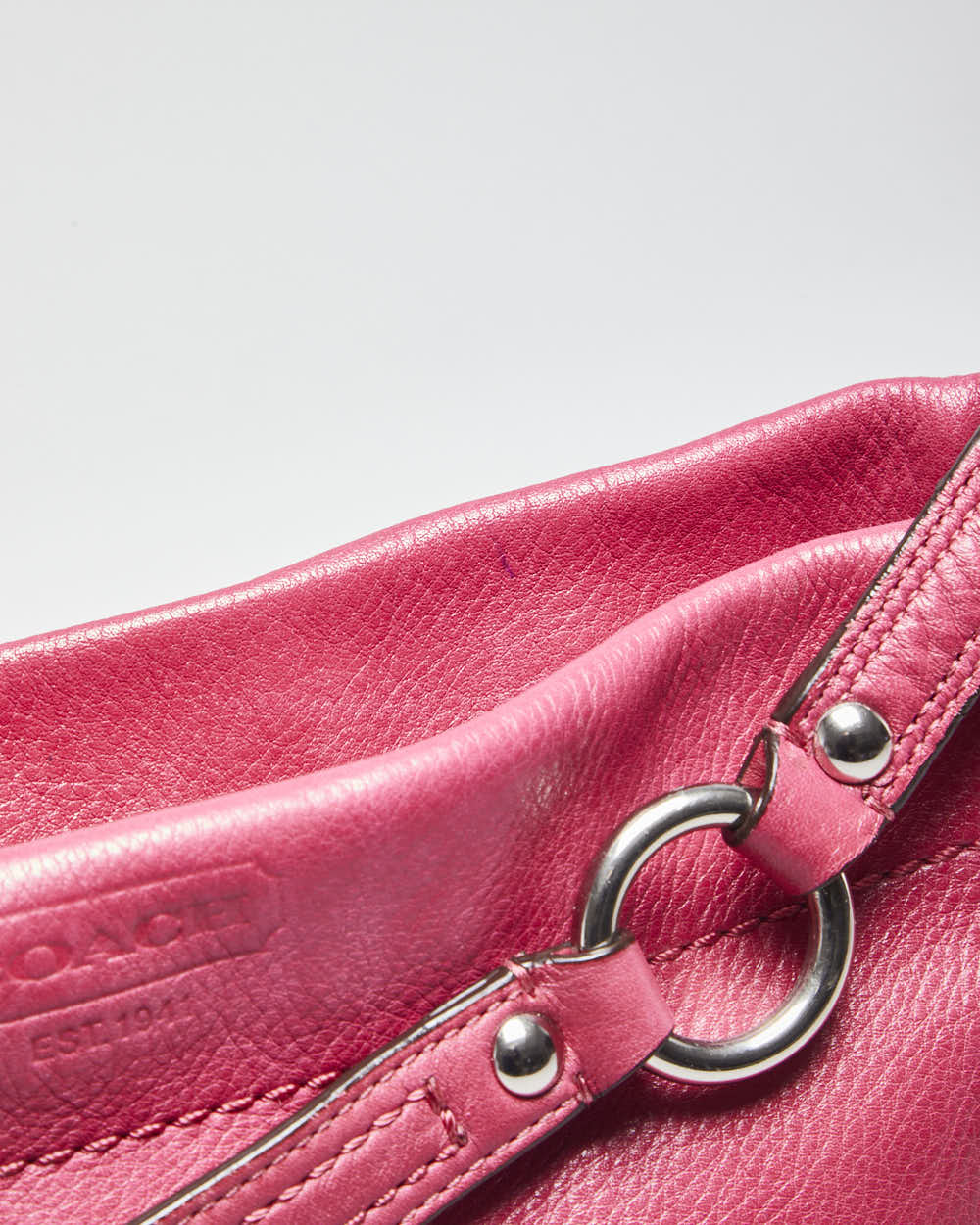 Coach Hot Pink Leather Handbag