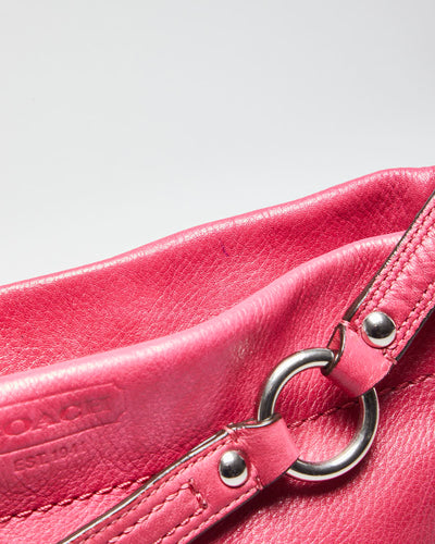 Coach Hot Pink Leather Handbag