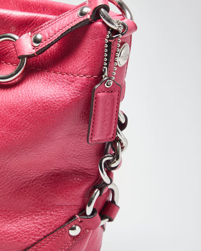 Coach Hot Pink Leather Handbag