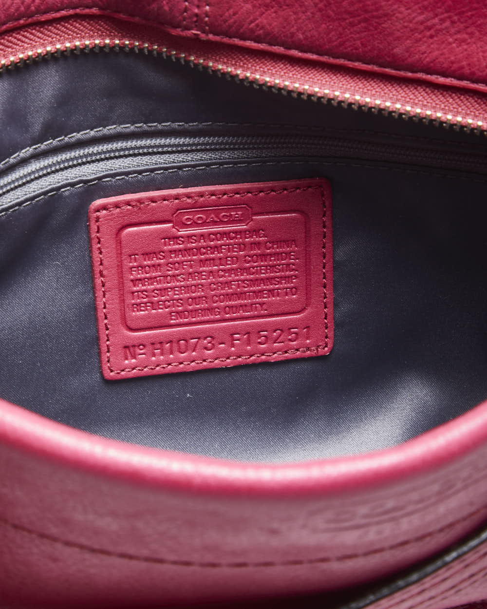 Coach Hot Pink Leather Handbag