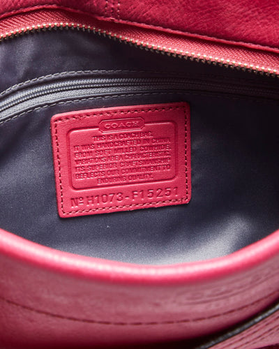 Coach Hot Pink Leather Handbag