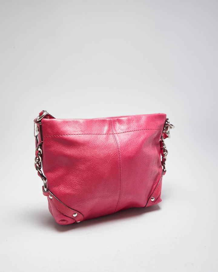 coach backpack with hot pink Coach Hot Pink Leather Handbag – Rokit