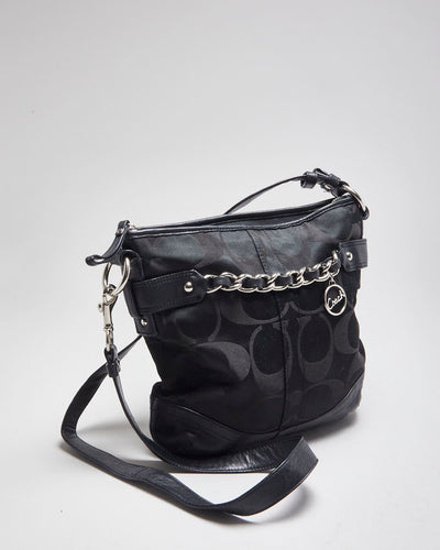 Coach Black Monogram Cross-body Bag