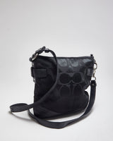 Coach Black Monogram Cross-body Bag