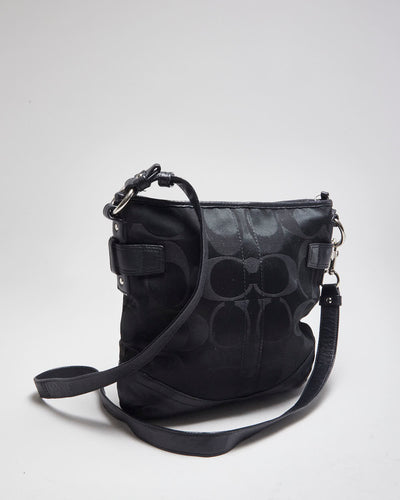 Coach Black Monogram Cross-body Bag