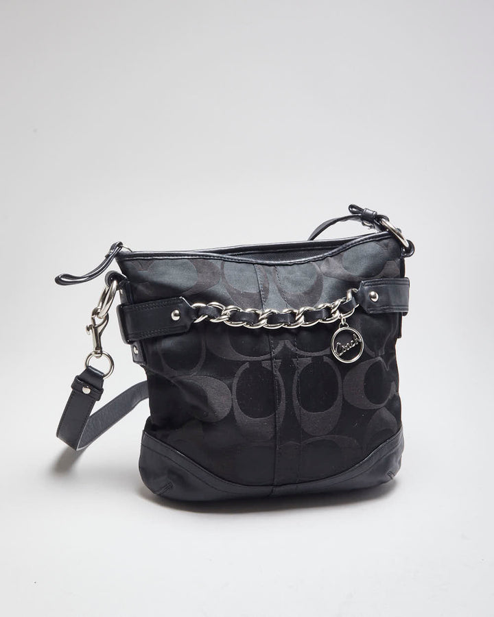 Coach Black Monogram Cross-body Bag