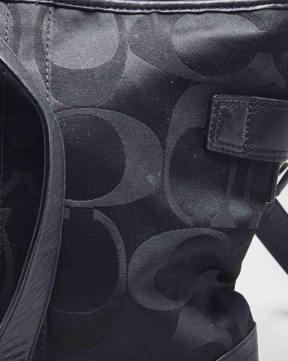 Coach Black Monogram Cross-body Bag