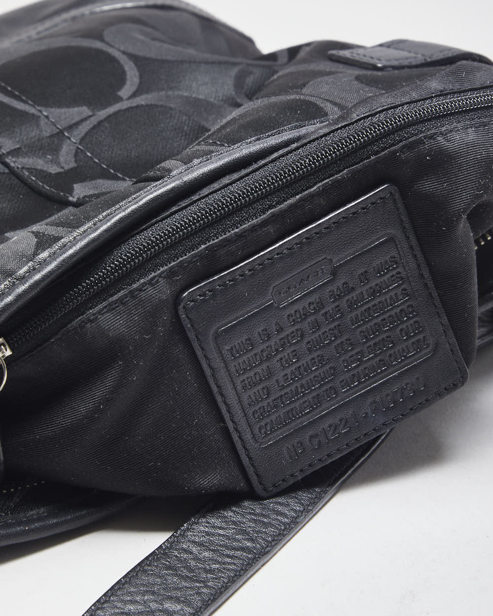 Coach Black Monogram Cross-body Bag