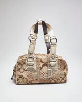 Coach Gold Monogram Shoulder Bag