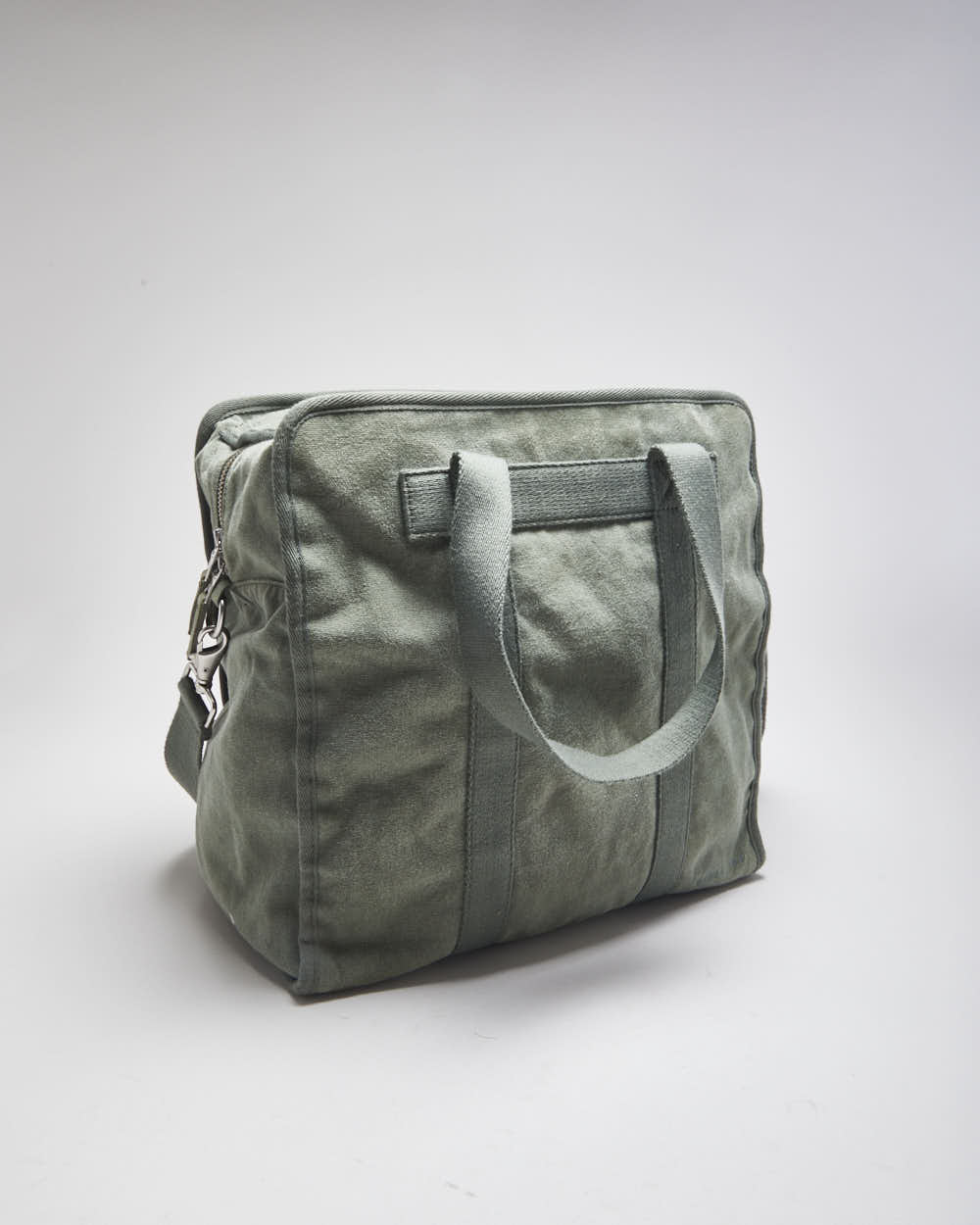 Wilfred Khaki Cotton Tote Shoulder Bag
