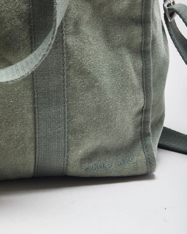 Wilfred Khaki Cotton Tote Shoulder Bag