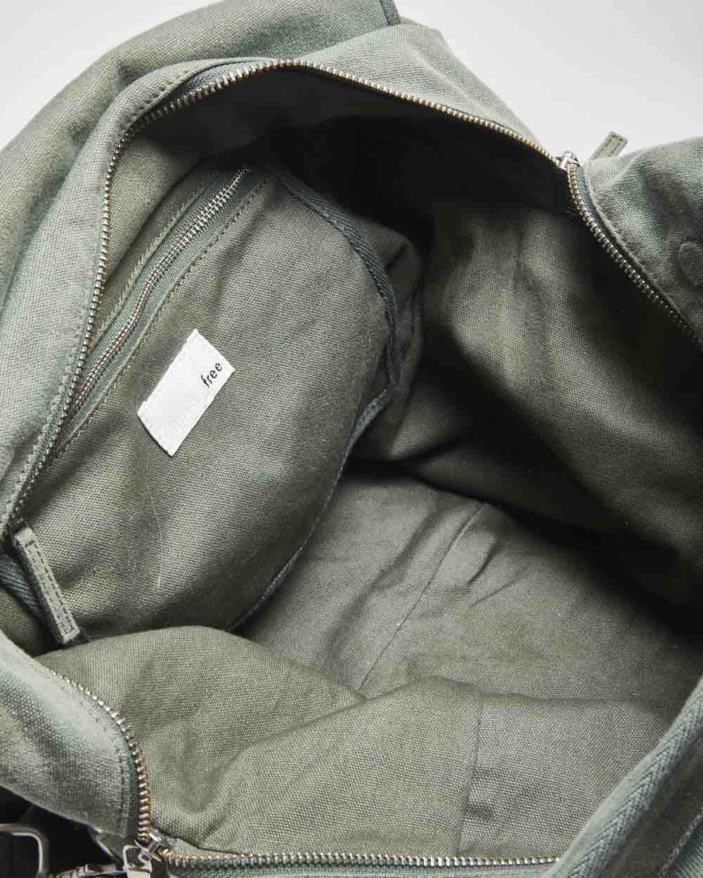 Wilfred Khaki Cotton Tote Shoulder Bag