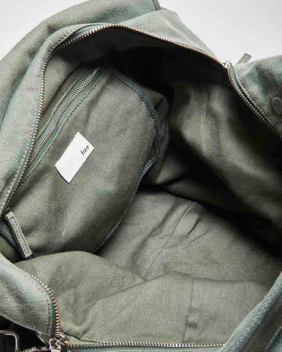 Wilfred Khaki Cotton Tote Shoulder Bag