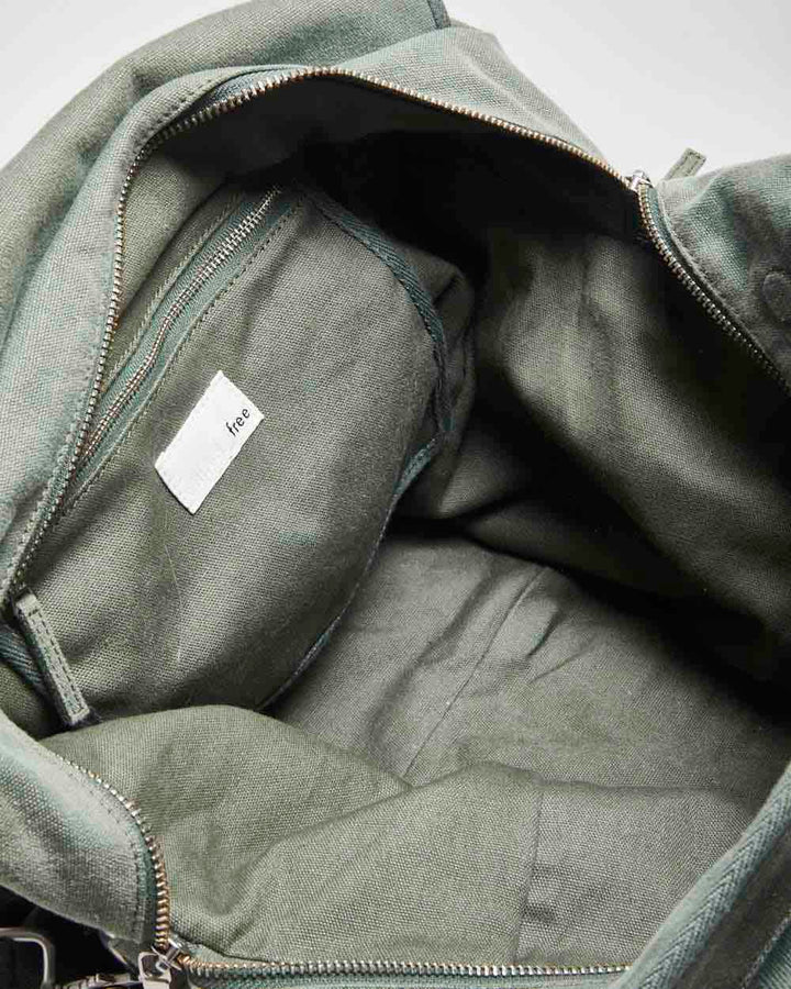 Wilfred Khaki Cotton Tote Shoulder Bag