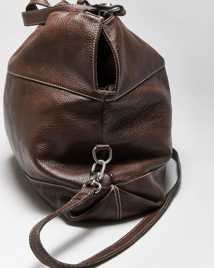 Vintage Y2K Regina Dreamy Brown Leather Shoulder Bag