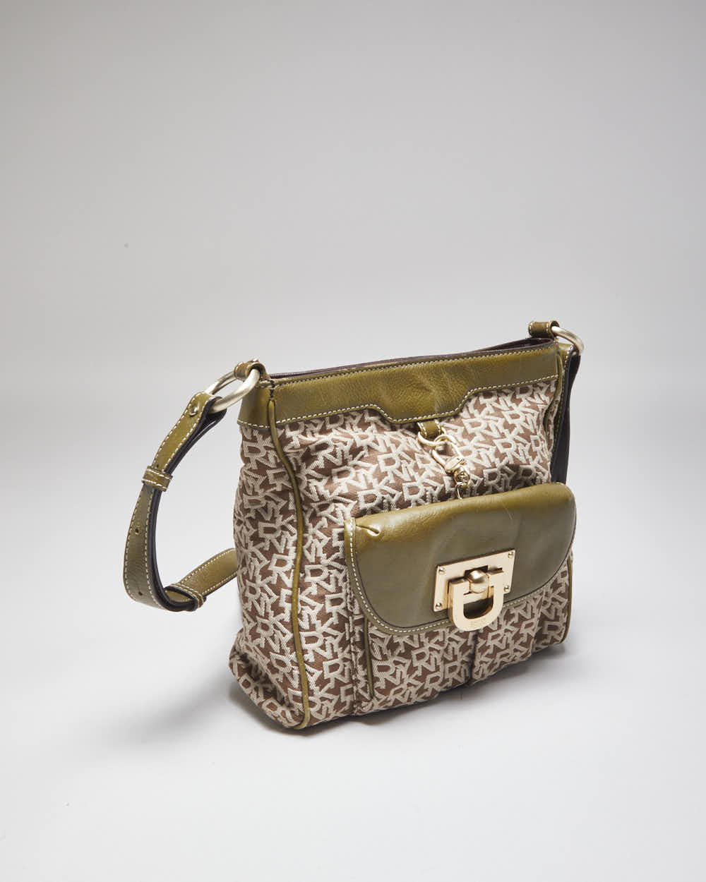 Y2k 00s DKNY Monogram Shoulder Bag & Purse