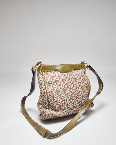 Y2k 00s DKNY Monogram Shoulder Bag & Purse