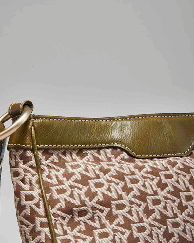 Y2k 00s DKNY Monogram Shoulder Bag & Purse