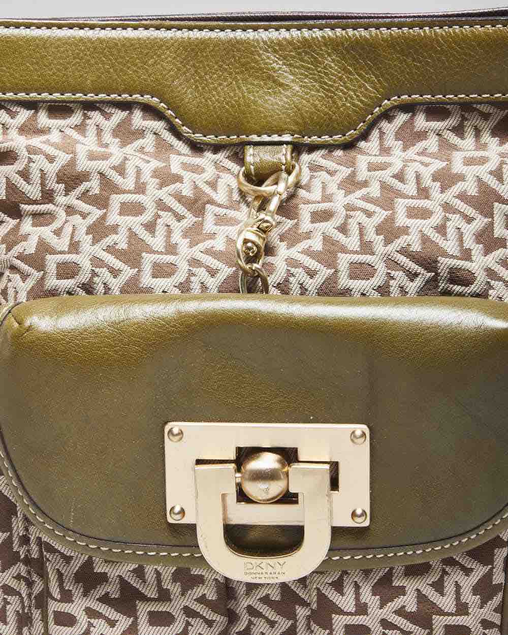 Y2k 00s DKNY Monogram Shoulder Bag & Purse