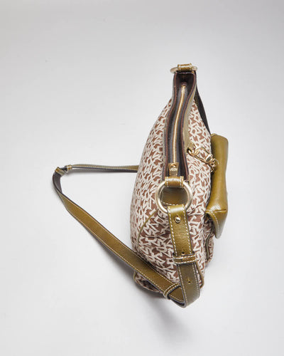 Y2k 00s DKNY Monogram Shoulder Bag & Purse