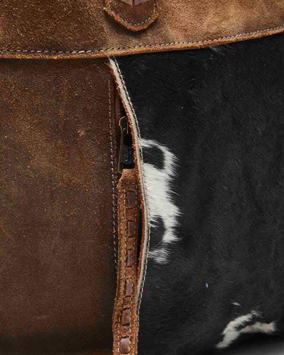 Vintage STS Suede & Cowhide Handbag