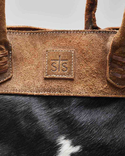 Vintage STS Suede & Cowhide Handbag