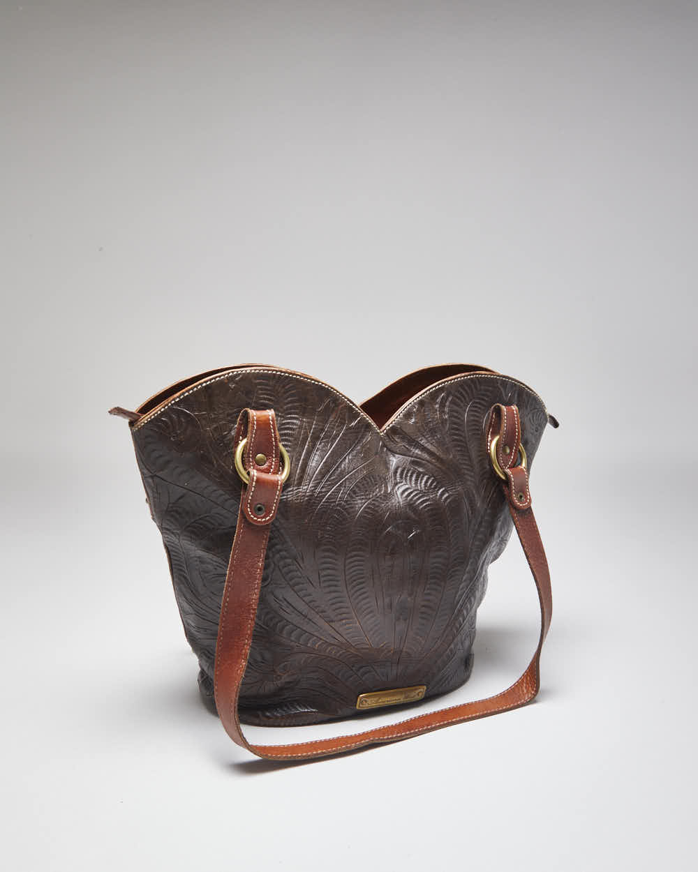 Vintage American West Leather Studded Bag
