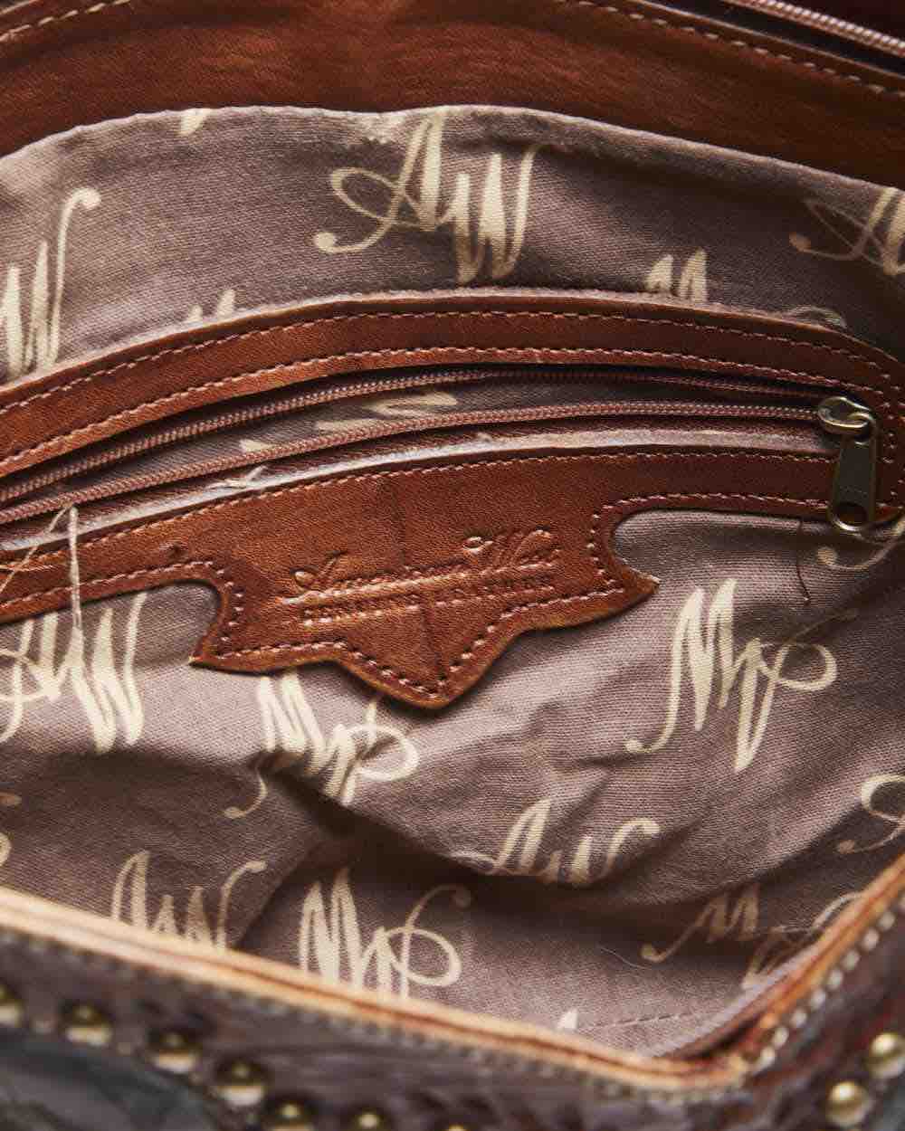 Vintage American West Leather Studded Bag