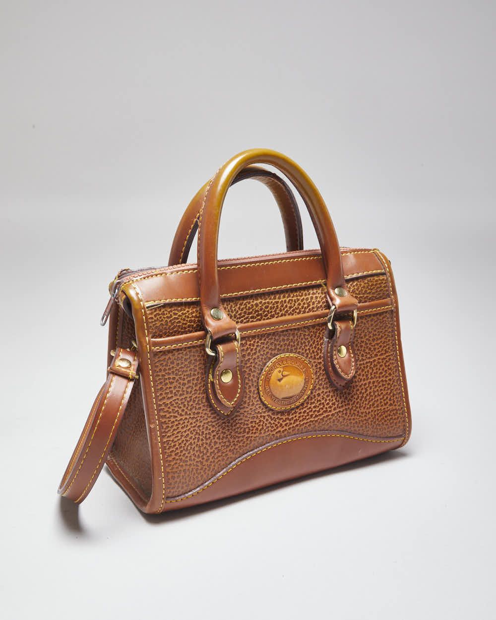 Dooney &amp; Bourke Brown Leather Cross-Body Bag