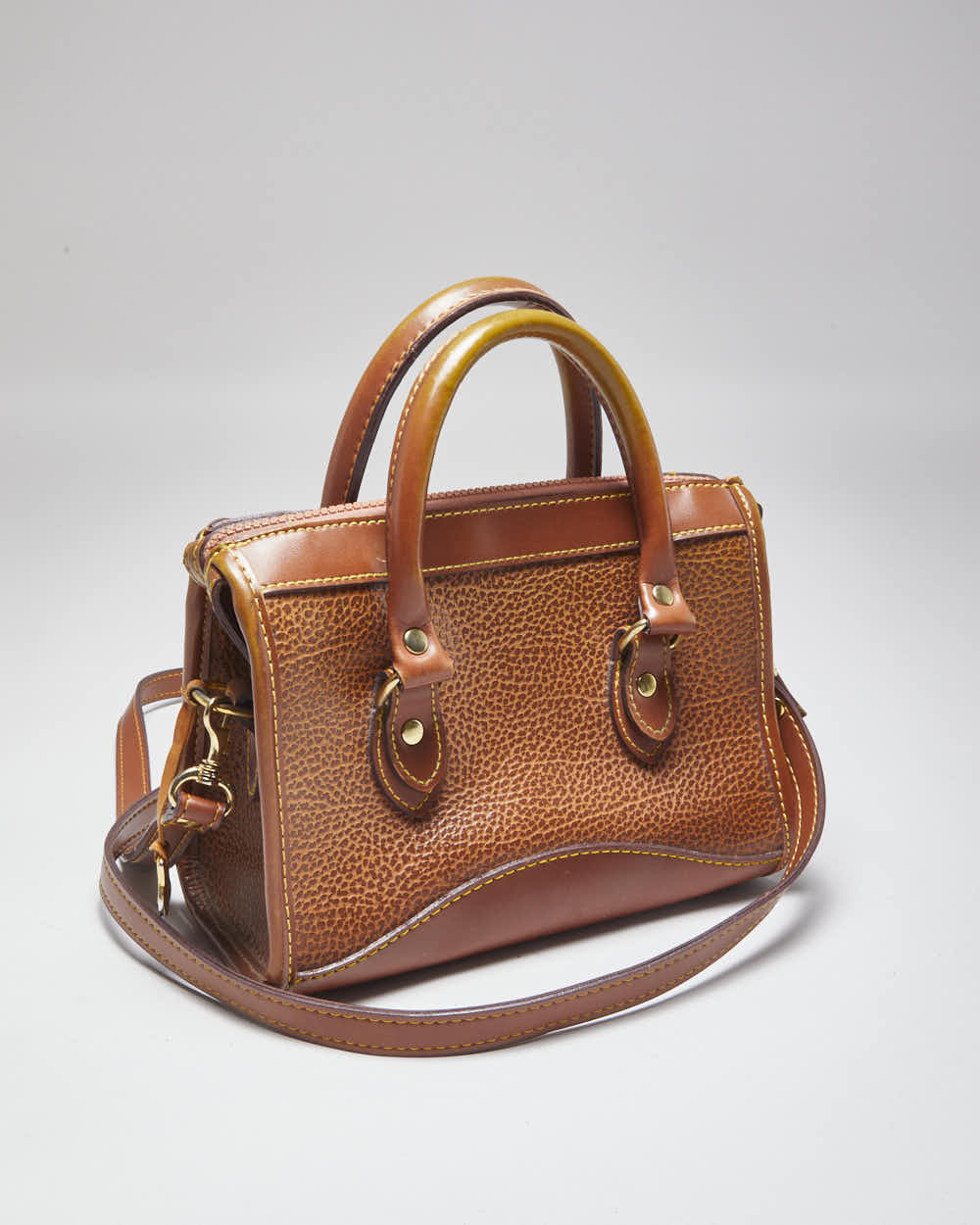 Dooney &amp; Bourke Brown Leather Cross-Body Bag