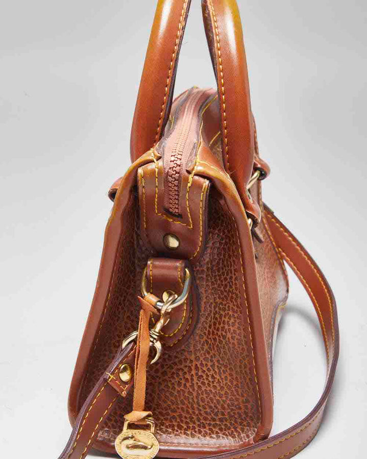 Dooney & Bourke Brown Leather Cross-Body Bag