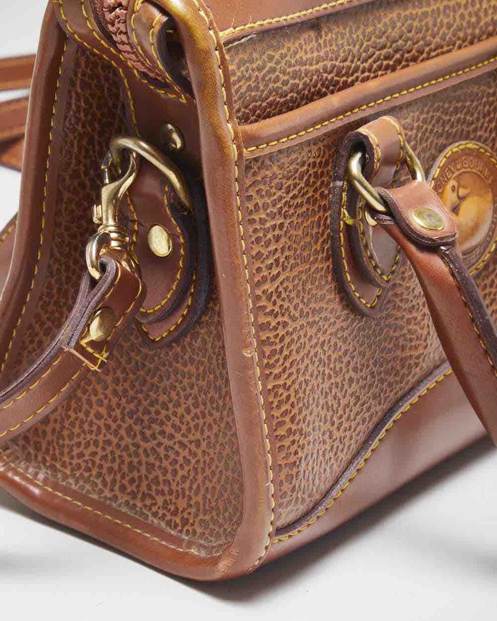 Dooney &amp; Bourke Brown Leather Cross-Body Bag