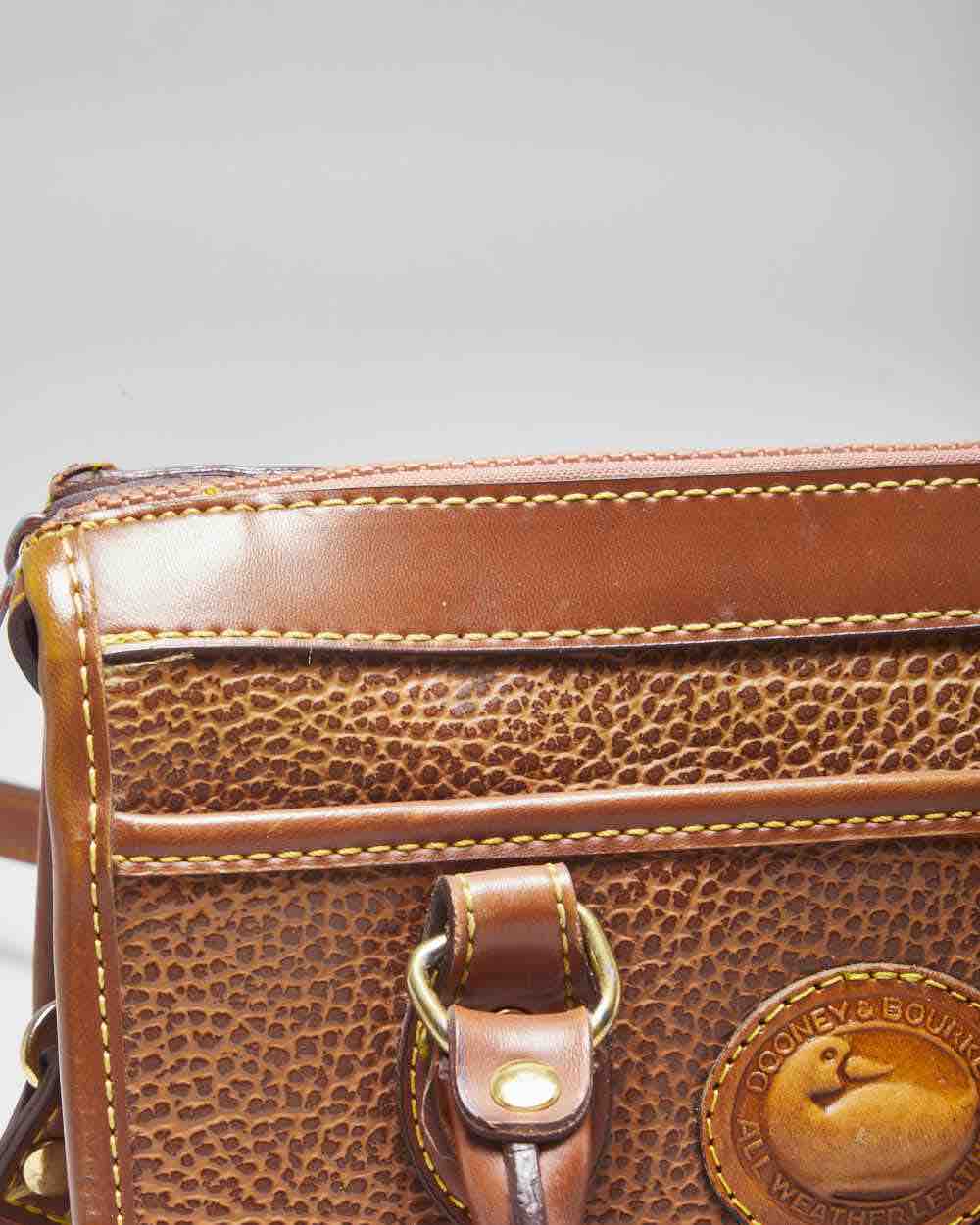 Dooney &amp; Bourke Brown Leather Cross-Body Bag