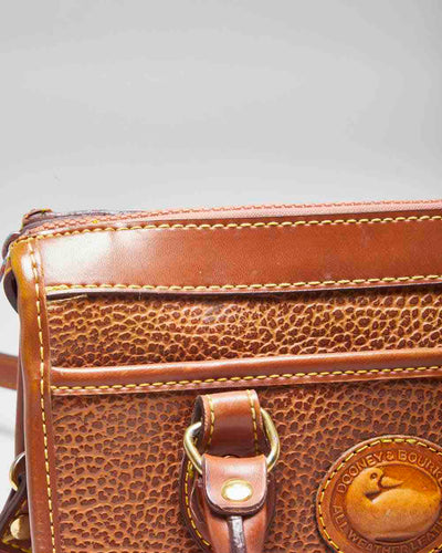 Dooney & Bourke Brown Leather Cross-Body Bag