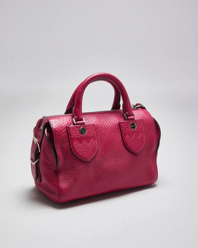 Vintage Bally Pink Leather Mini Handbag