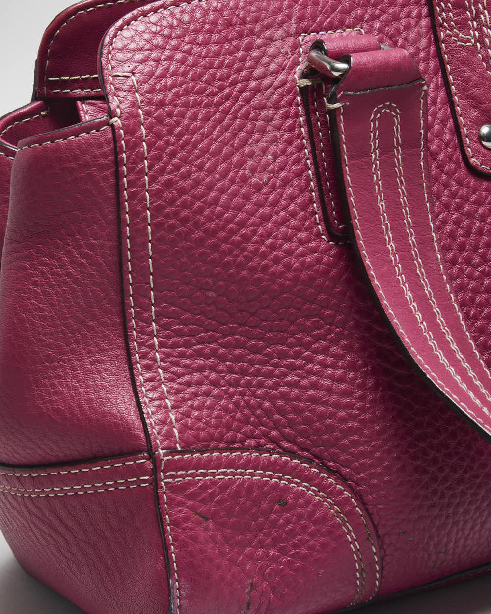 Vintage Y2k 00s Coach Pink Leather Handbag