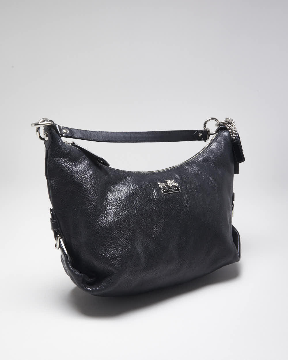 Vintage Y2k 00s Coach Black Leather Handbag
