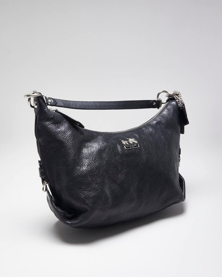 Vintage Y2k 00s Coach Black Leather Handbag