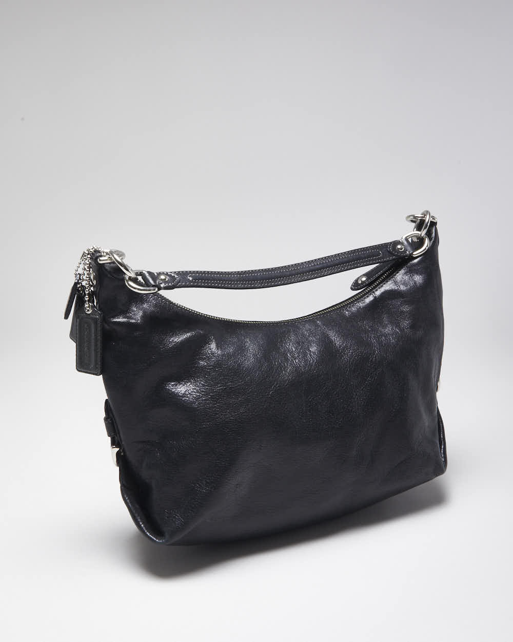 Vintage Y2k 00s Coach Black Leather Handbag
