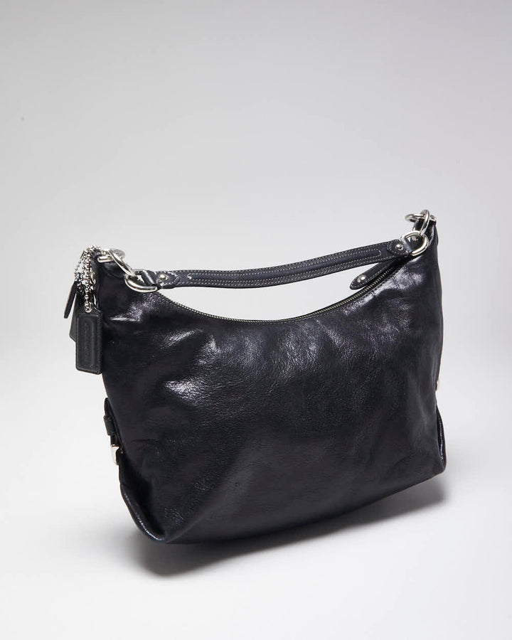 Vintage Y2k 00s Coach Black Leather Handbag